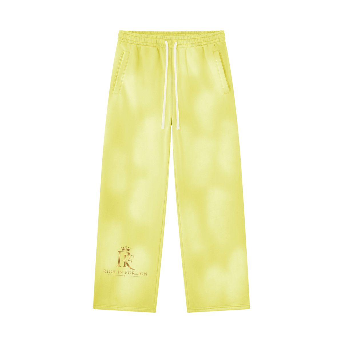 Unisex Sunfade Wide Leg Fleece Sweatpants