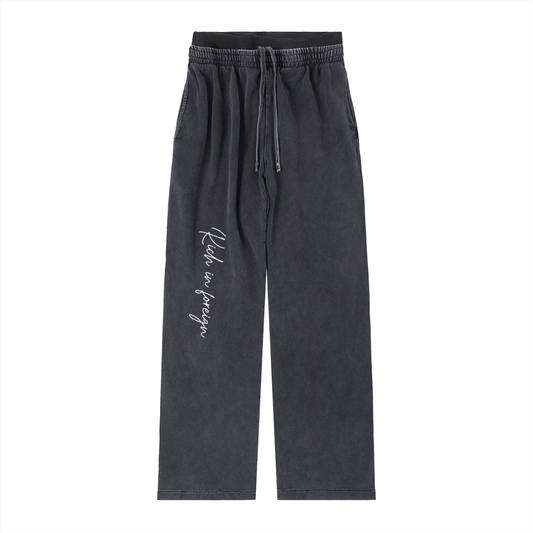 Vintage Washed Waist Pants