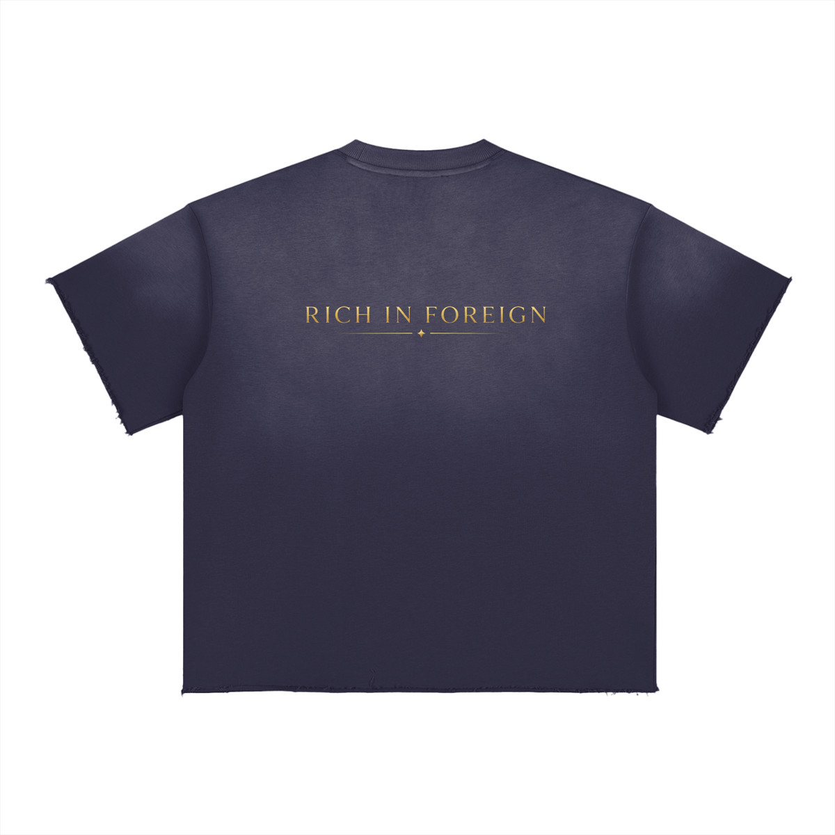 Sun Fade Raw Edge T-Shirt