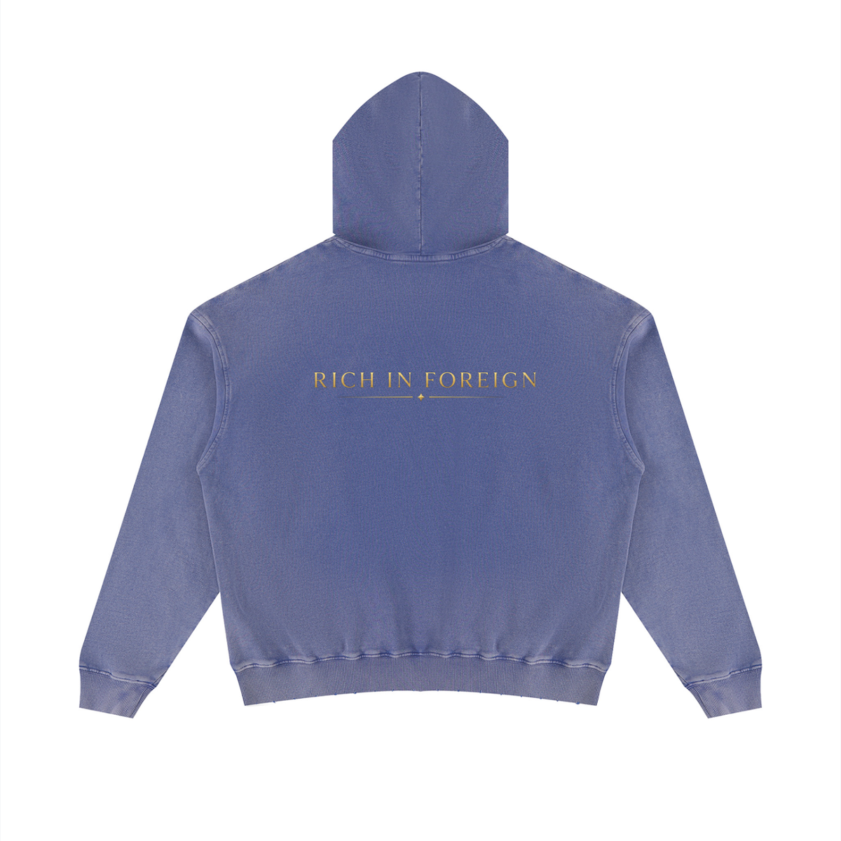 Unisex Mineral Wash Distressed Hoodie