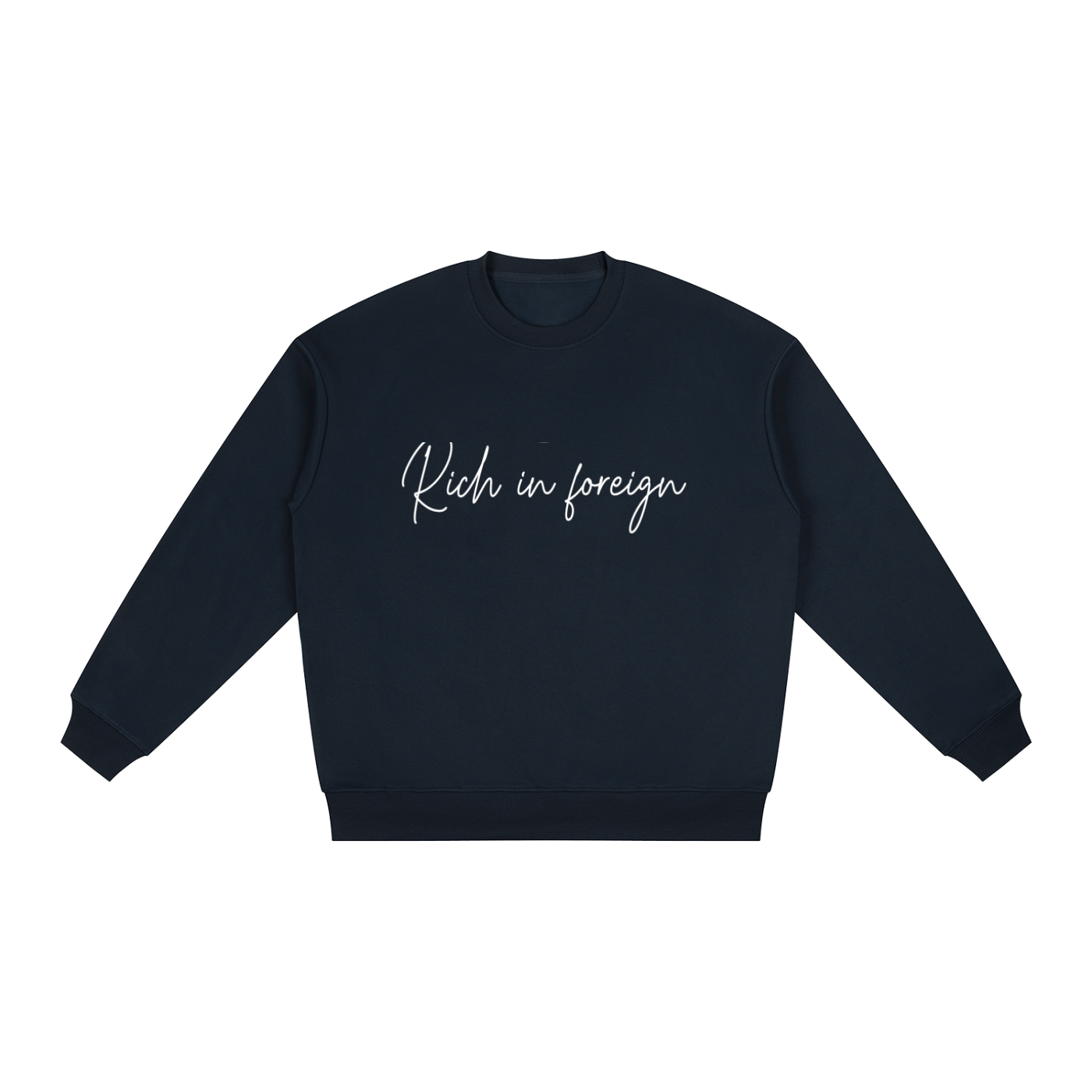 Oversized Drop Shoulder Crewneck Sweatshirt
