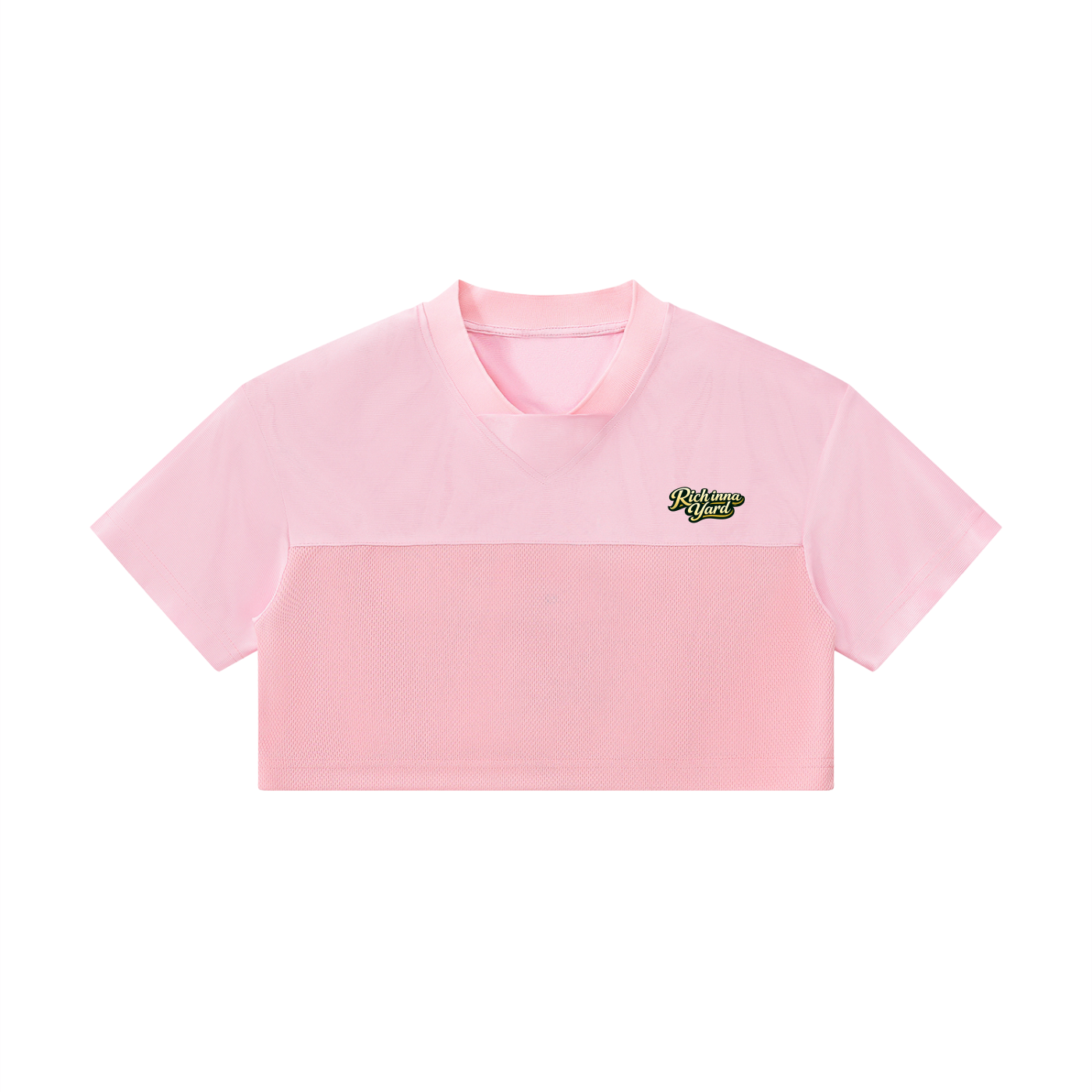 Women’s Cropped Paneled V-Neck Jersey