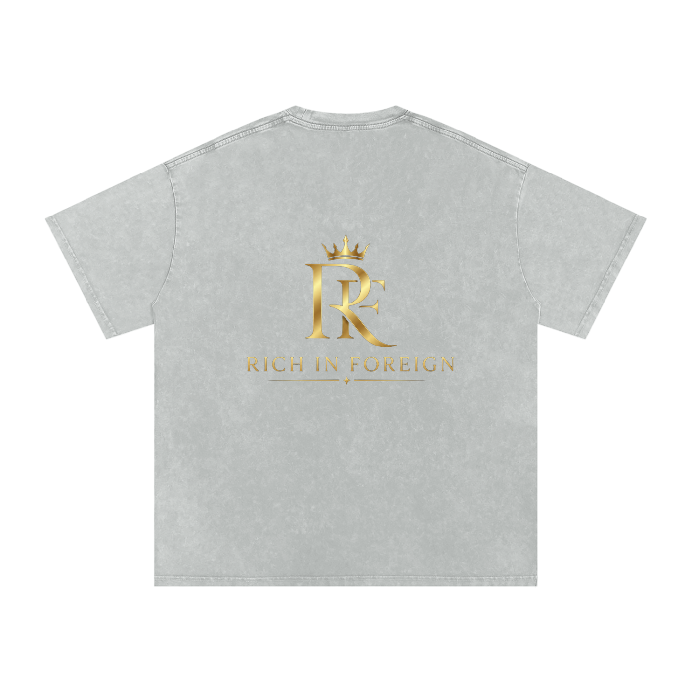 Snow Washed Oversized Cotton T-Shirt