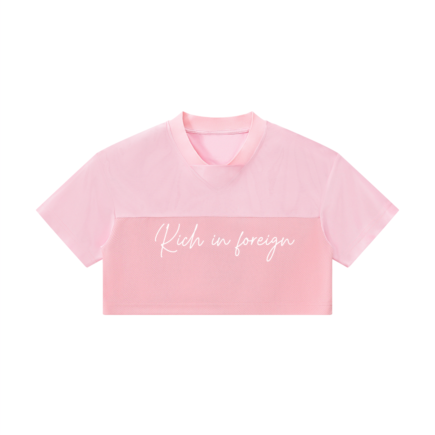 Women’s Cropped Paneled V-Neck Jersey