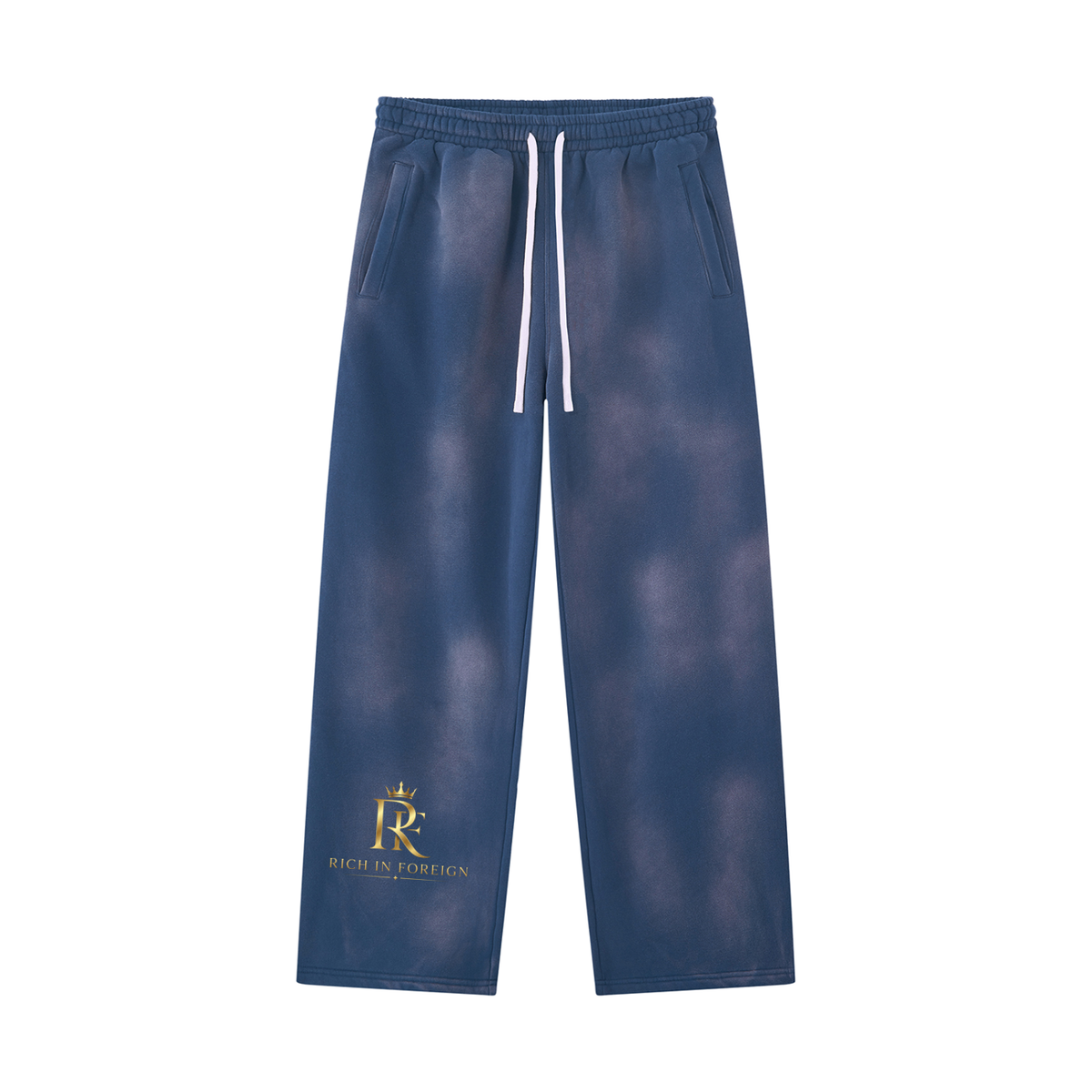 Unisex Sunfade Wide Leg Fleece Sweatpants