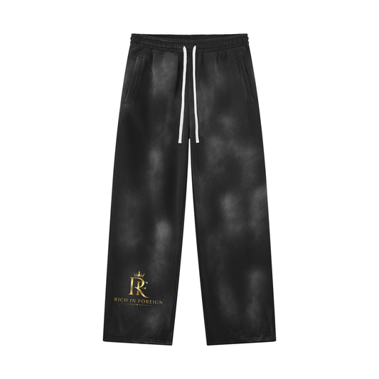 Unisex Sunfade Wide Leg Fleece Sweatpants
